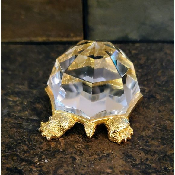 Turtle - Gold Colored Trim,‎ Crystal - Picture 3 of 5